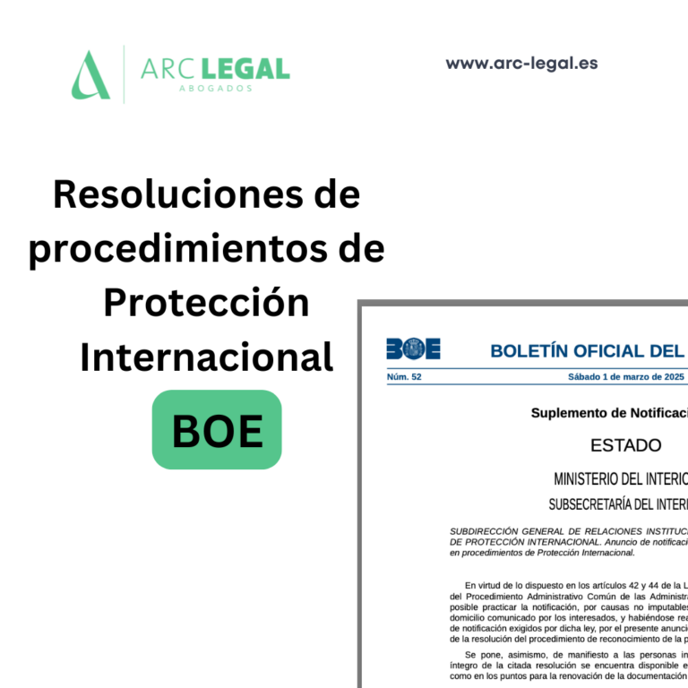 Publicación en el BOE de notificaciones sobre solicitudes de asilo y ...