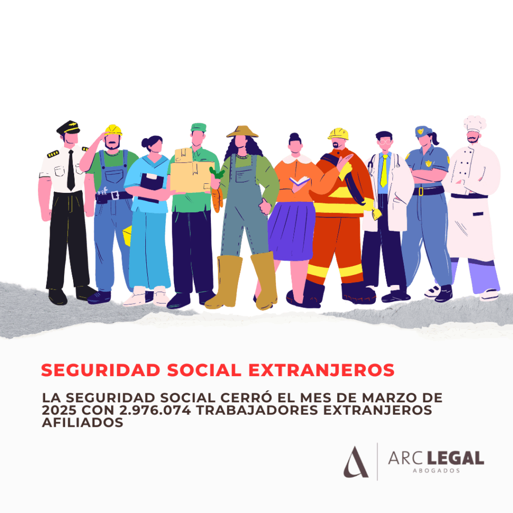 Evolución del número de trabajadores extranjeros