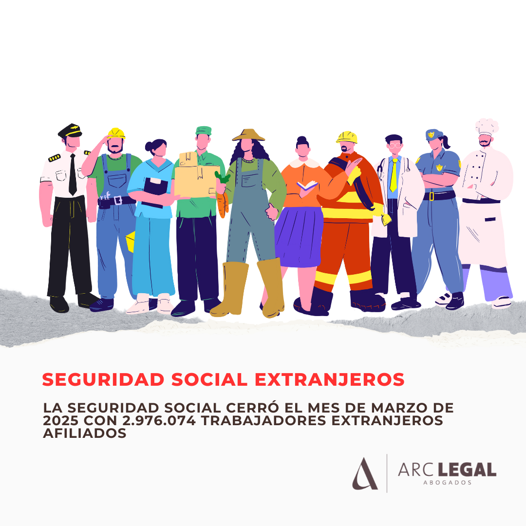 Evolución del número de trabajadores extranjeros