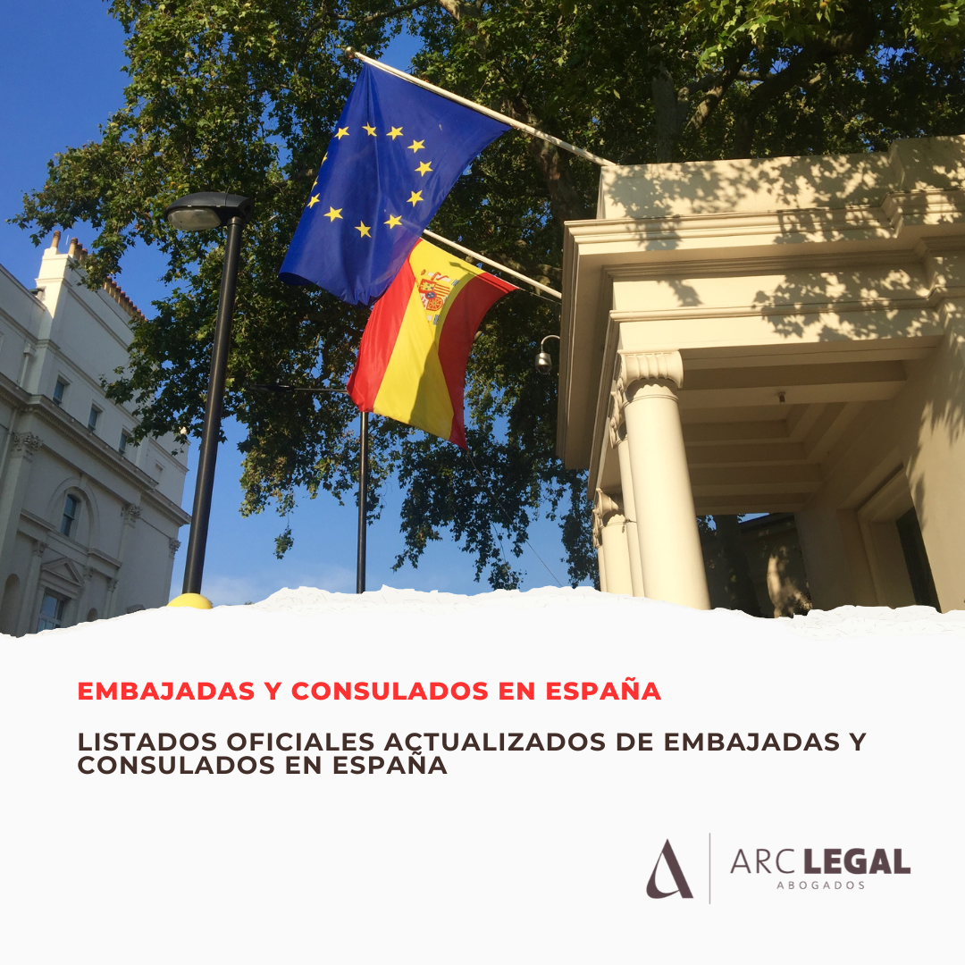 Listas actualizadas de representación diplomática en España