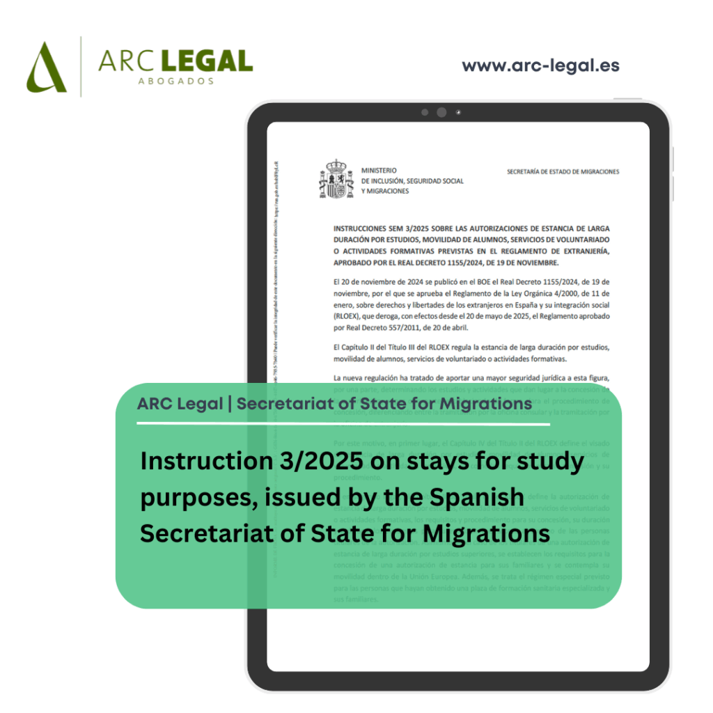 Instruction 3/2025 clarifies the new rules on long-term study stays and student mobility in Spain