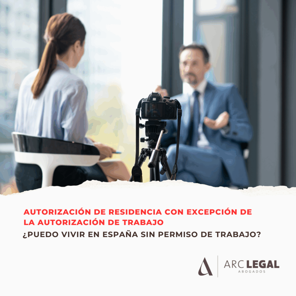¿Puedo vivir en España sin permiso de trabajo? Todo sobre la autorización de residencia con excepción
