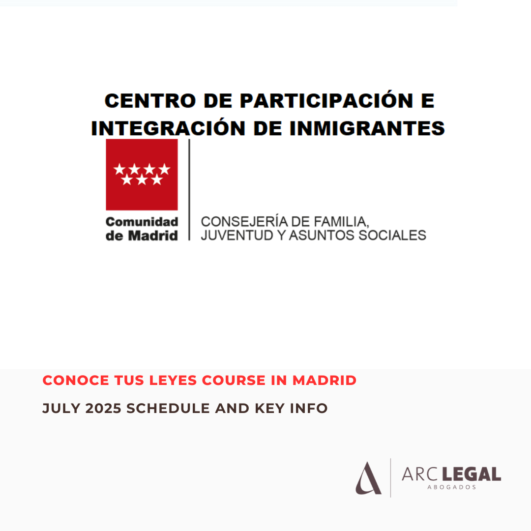 Conoce tus Leyes program in Madrid: monthly schedule and key info