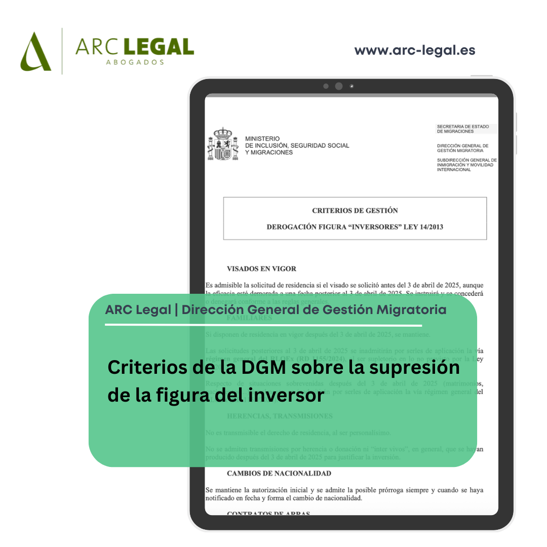 Criterios de la DGM sobre la supresión de la figura del inversor