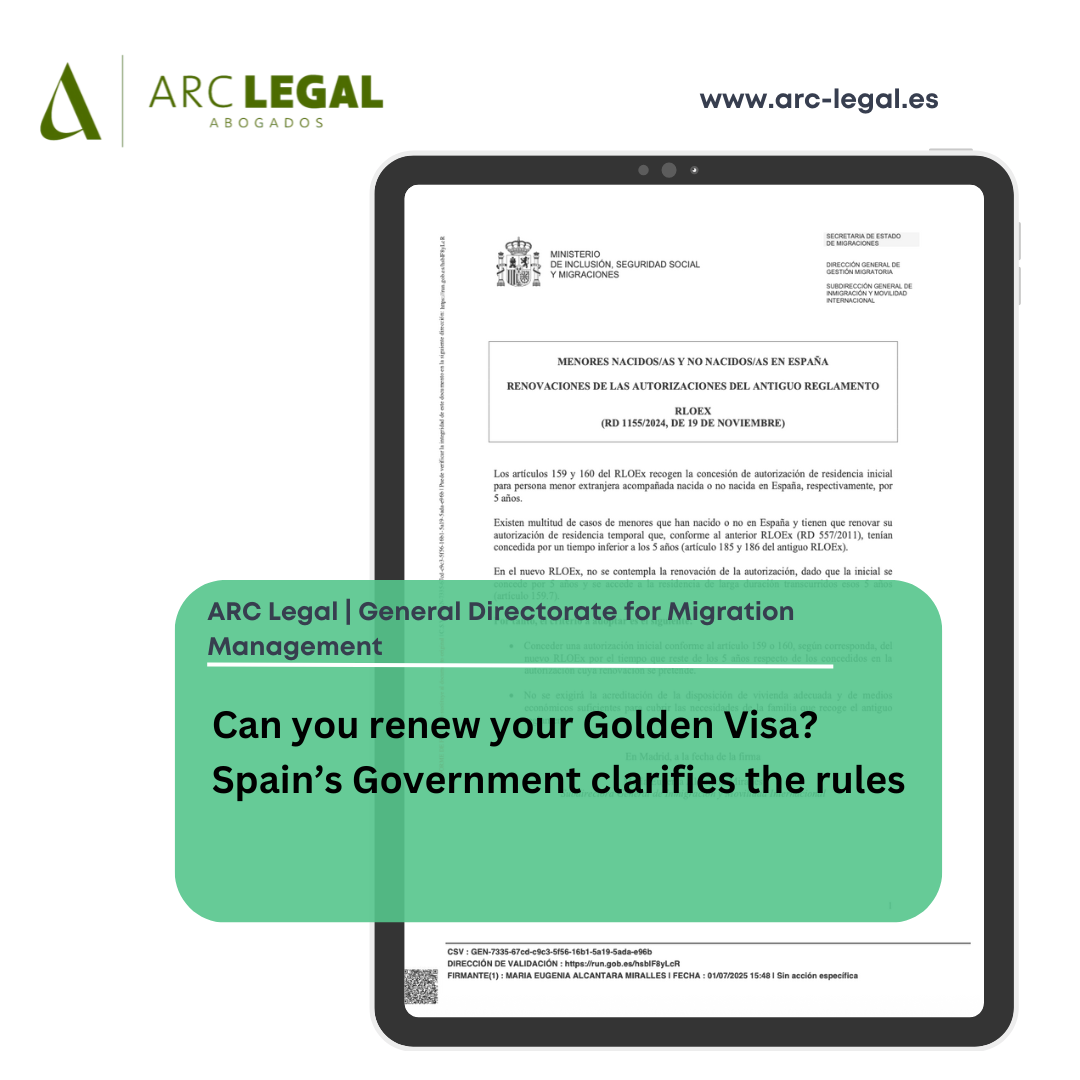 Can You Renew Your Golden Visa? Spain’s Government Clarifies the Rules