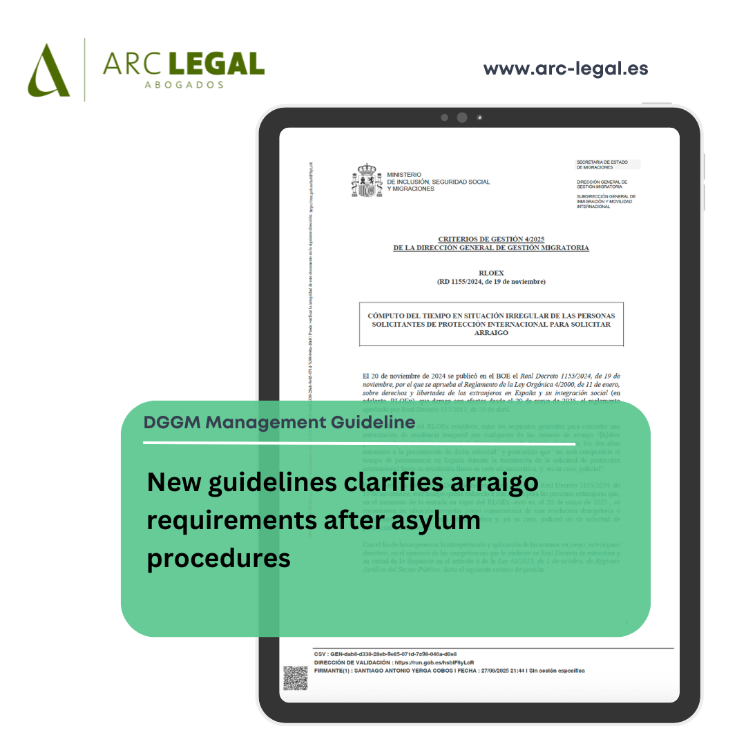 New guidelines clarifies arraigo requirements after asylum procedures