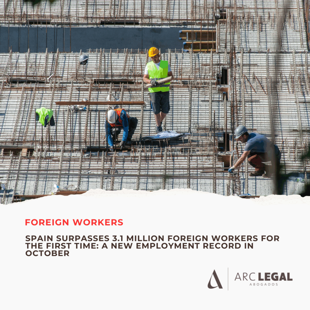 Spain Surpasses 3.1 Million Foreign Workers for the First Time: A New Employment Record in October