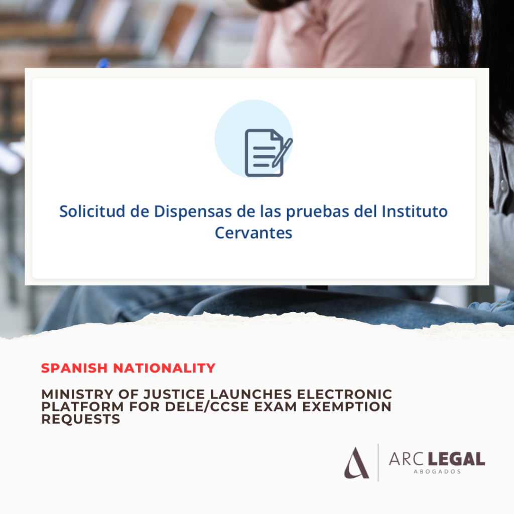 Ministry of Justice launches electronic platform for DELE/CCSE exam exemption requests