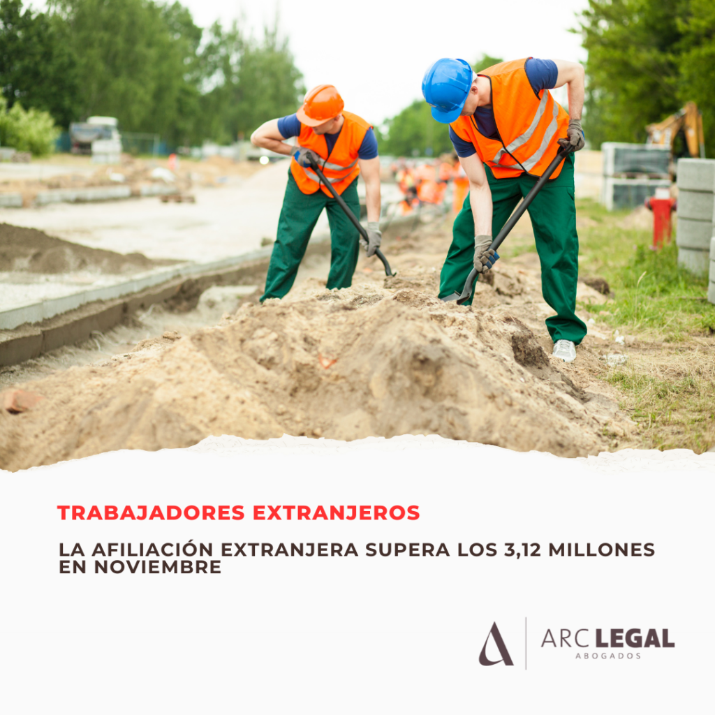 La afiliación extranjera supera los 3,12 millones en noviembre
