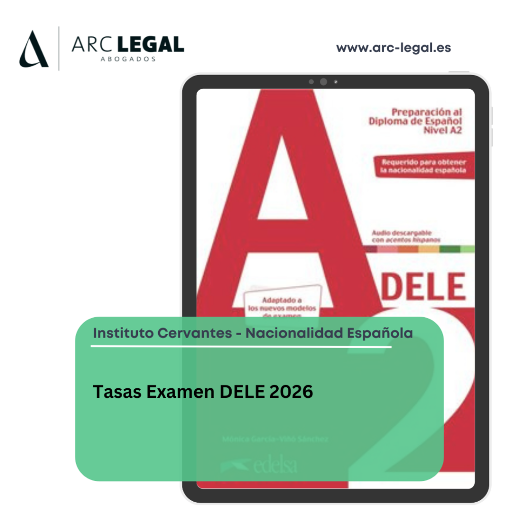 Tasas del examen DELE para la nacionalidad española en 2026