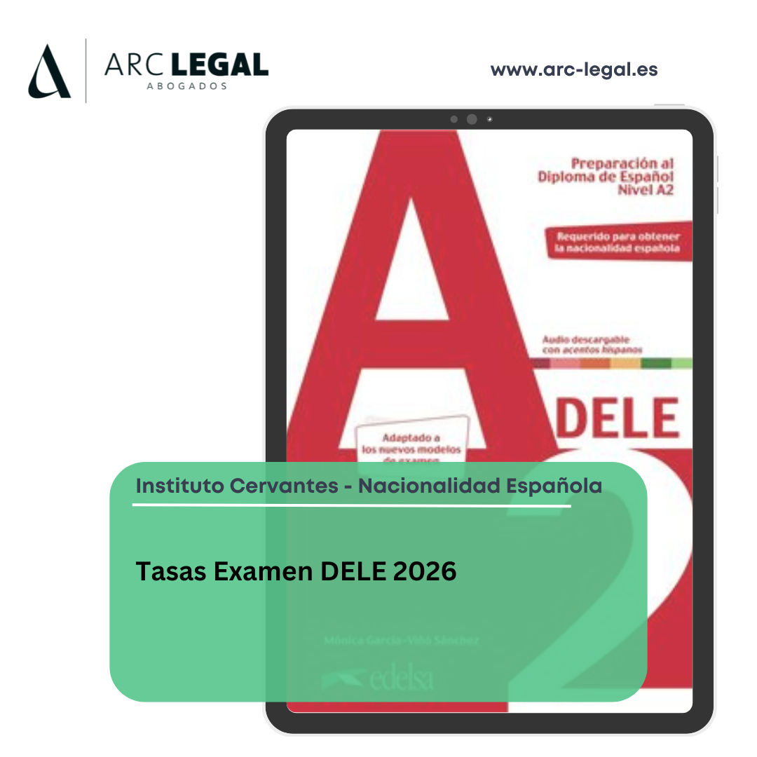 Tasas del examen DELE para la nacionalidad española en 2026