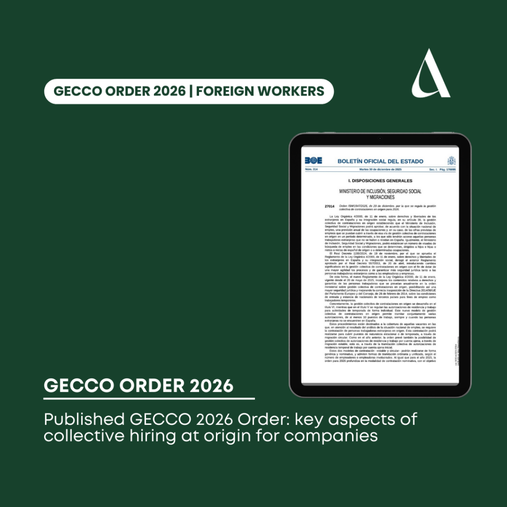 Published GECCO 2026 Order: key aspects of collective hiring at origin for companies