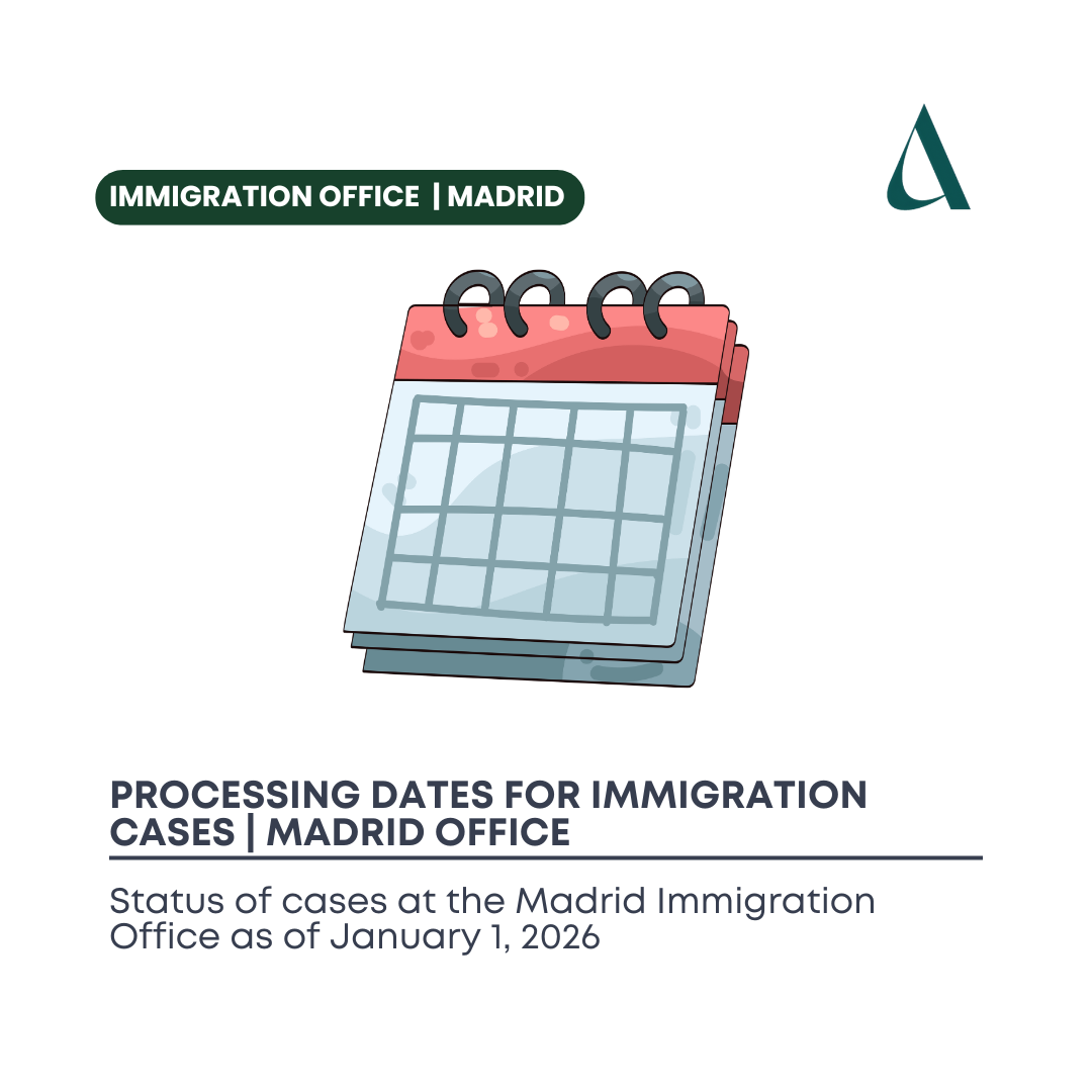 Status of Cases at the Madrid Immigration Office as of January 1, 2026
