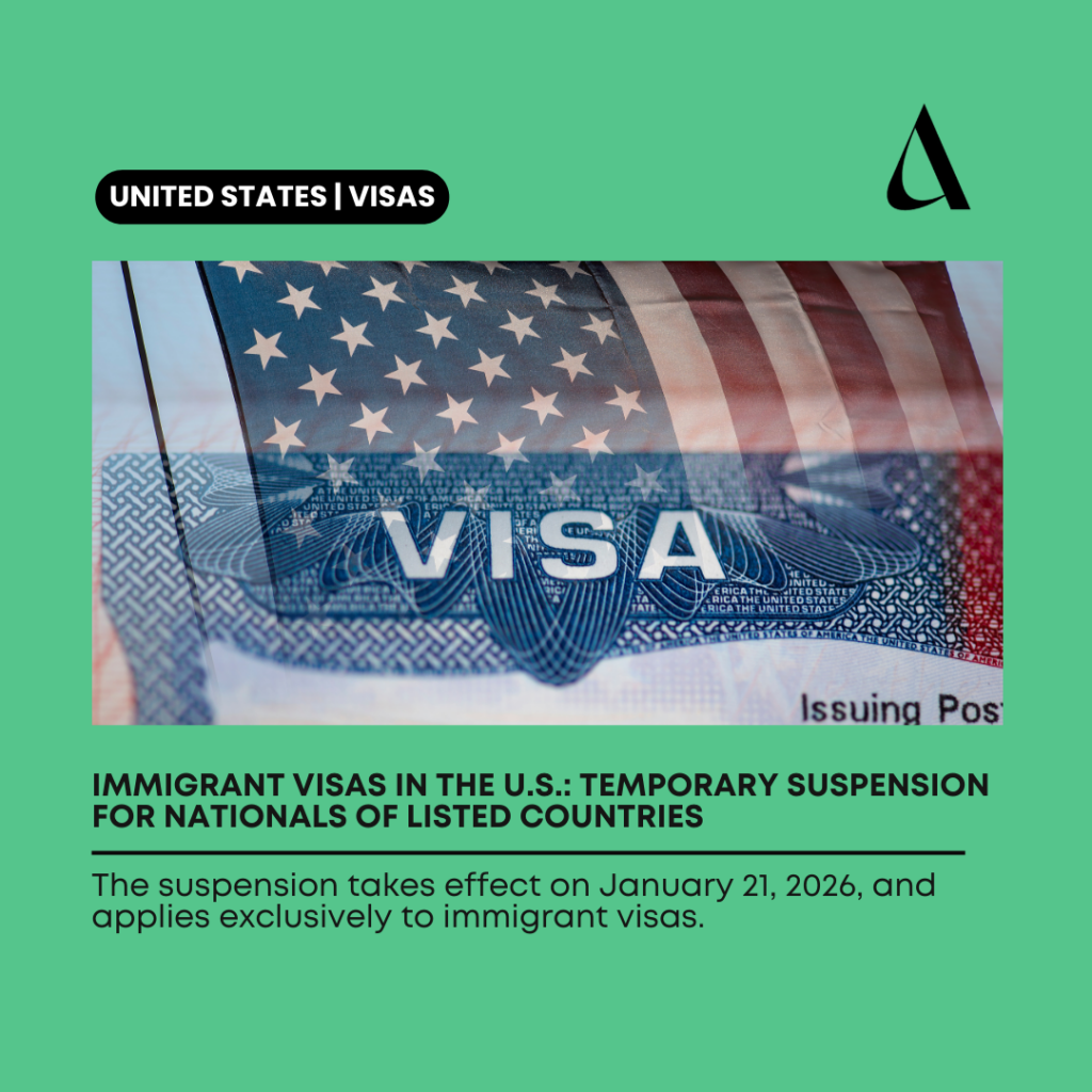 Temporary Suspension of Immigrant Visas in the United States