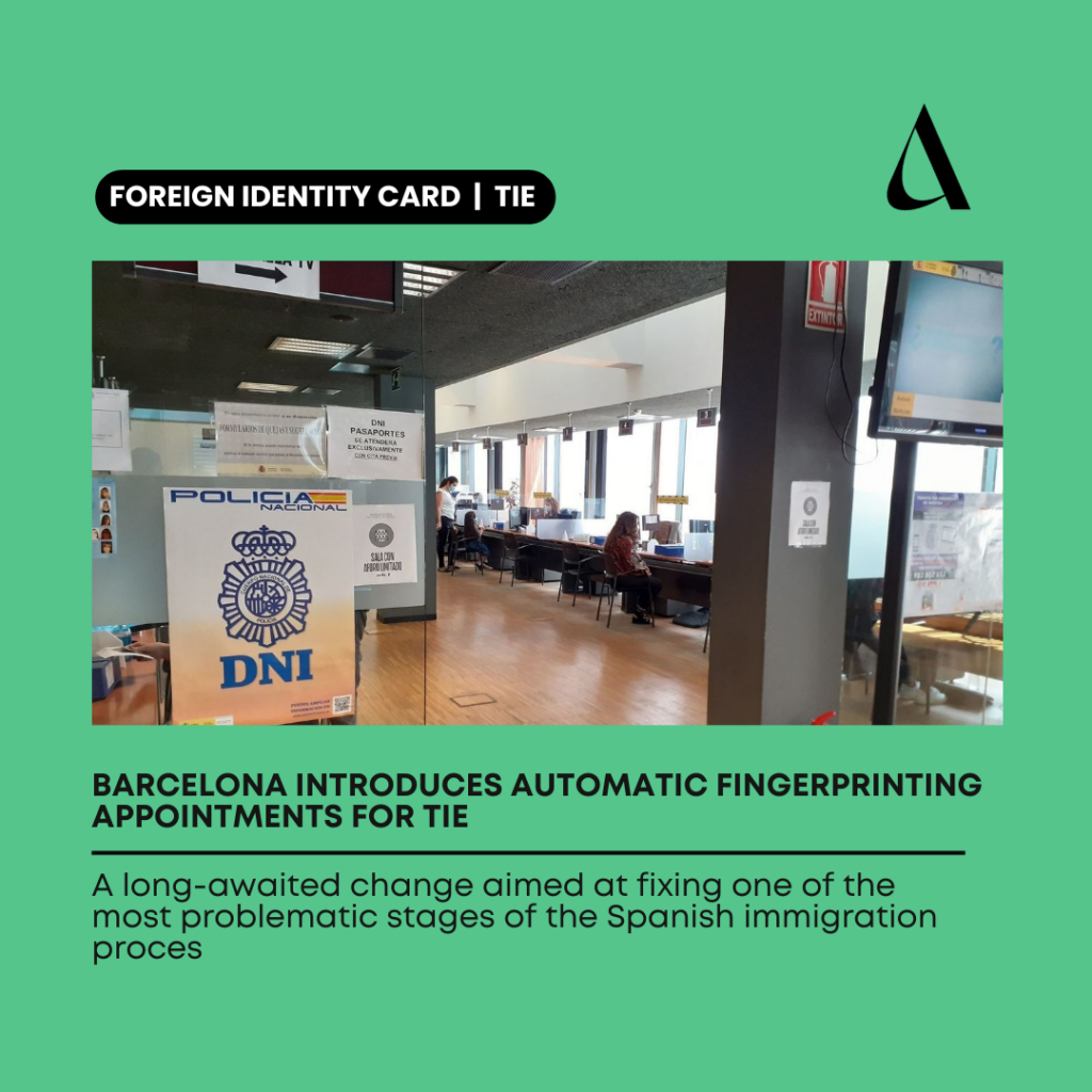 Barcelona Introduces Automatic Fingerprinting Appointments for TIE