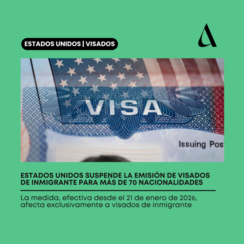 Estados Unidos suspende la emisión de visados de inmigrante para más de 70 nacionalidades