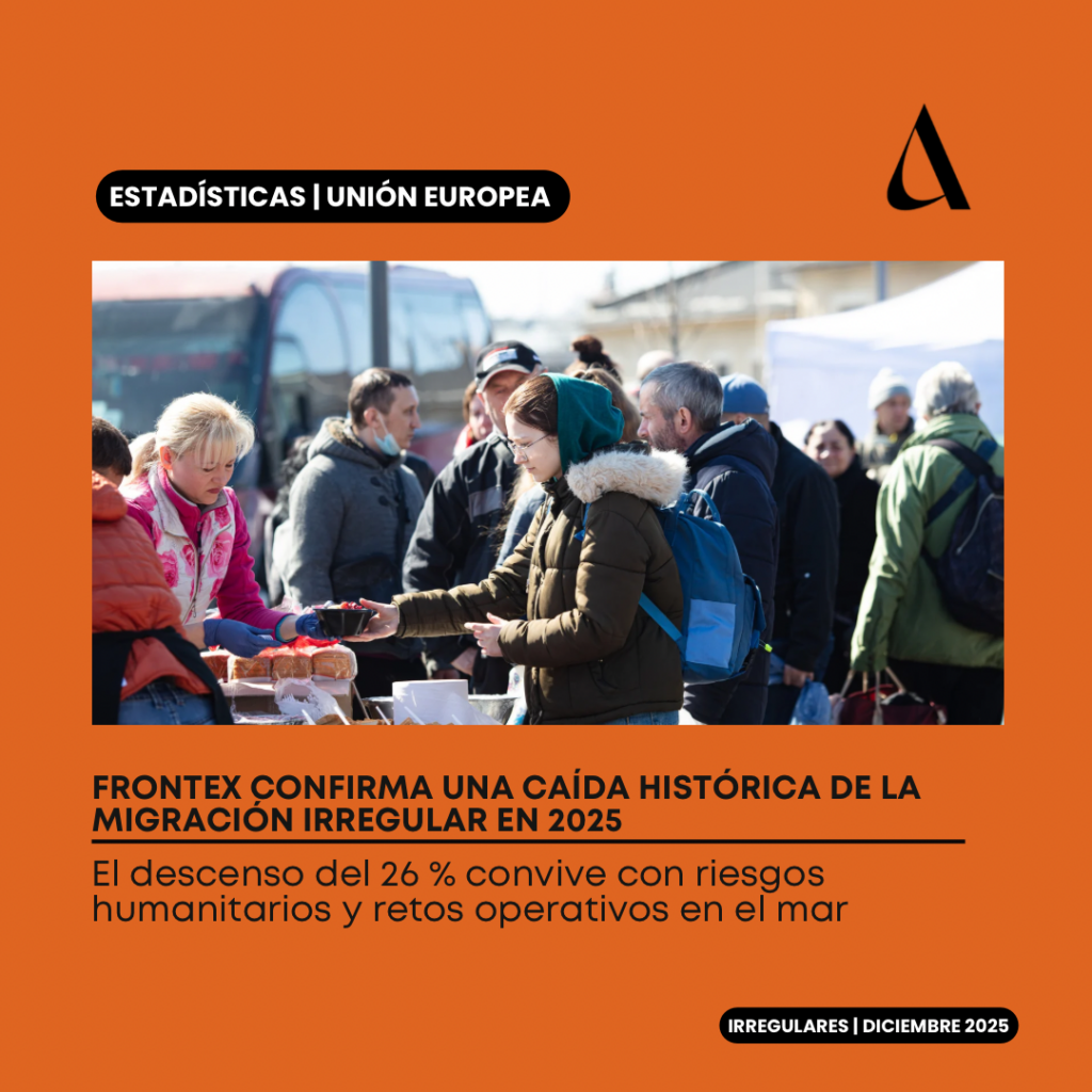Frontex confirma una caída histórica de la migración irregular en 2025