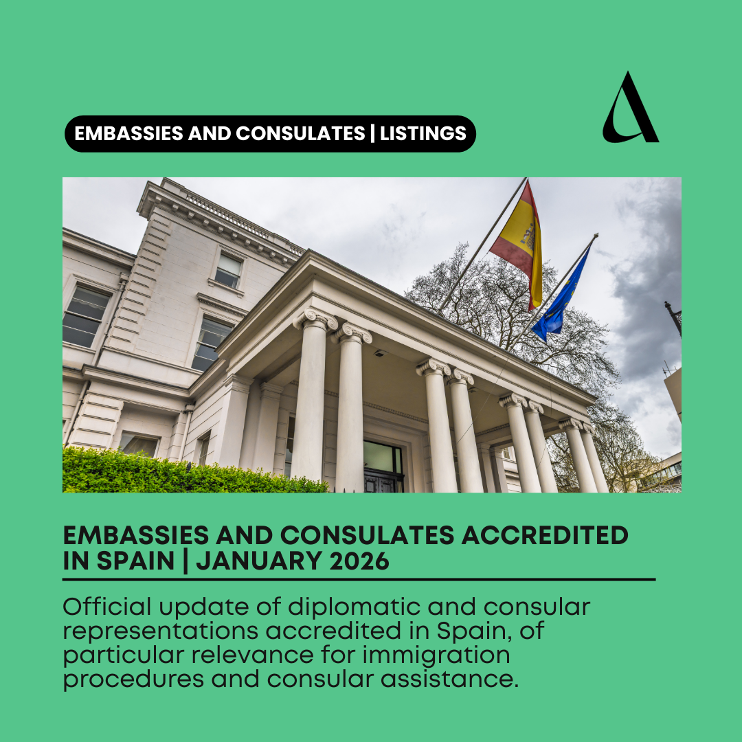 Official update of diplomatic and consular representations accredited in Spain, of particular relevance for immigration procedures and consular assistance.