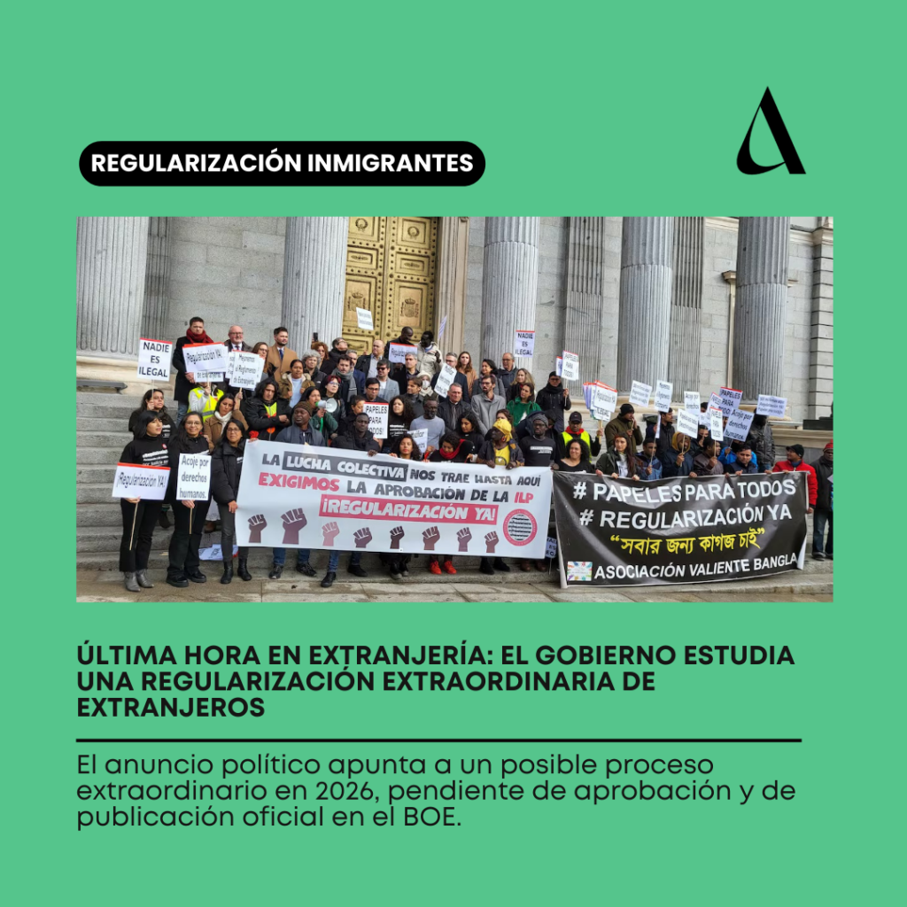 Última hora en Extranjería: el Gobierno estudia una regularización extraordinaria de extranjeros 2026