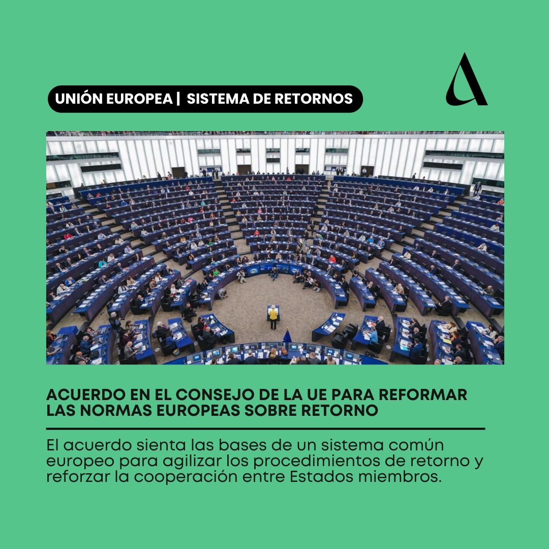 El acuerdo sienta las bases de un sistema común europeo para agilizar los procedimientos de retorno y reforzar la cooperación entre Estados miembros.