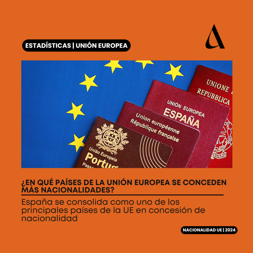 ¿En qué países de la Unión Europea se conceden más nacionalidades?