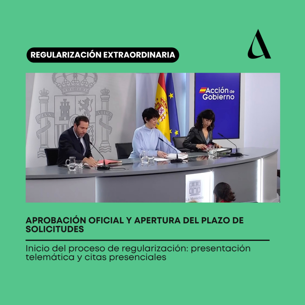 Regularización extraordinaria: aprobación oficial y apertura del plazo de solicitudes