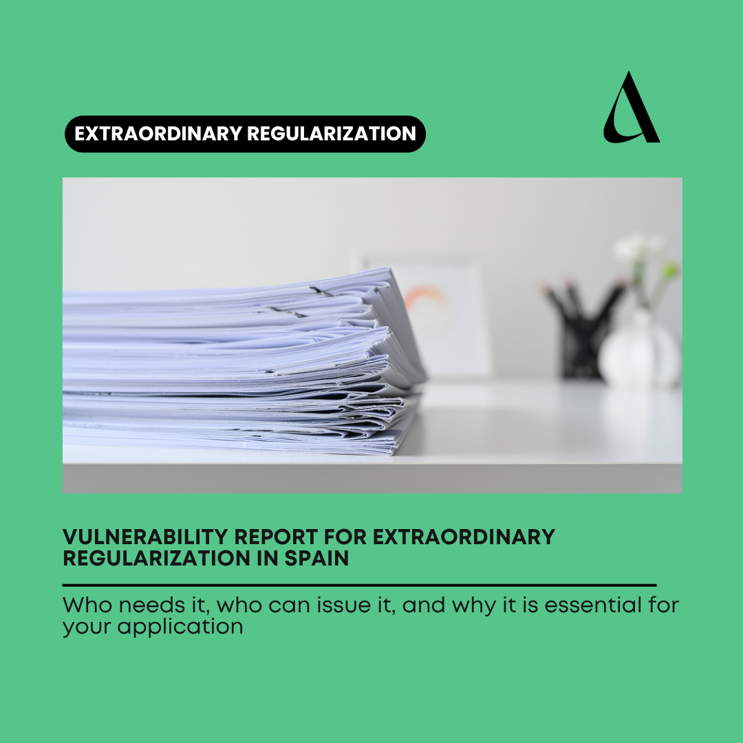 Vulnerability Report for Extraordinary Regularization in Spain