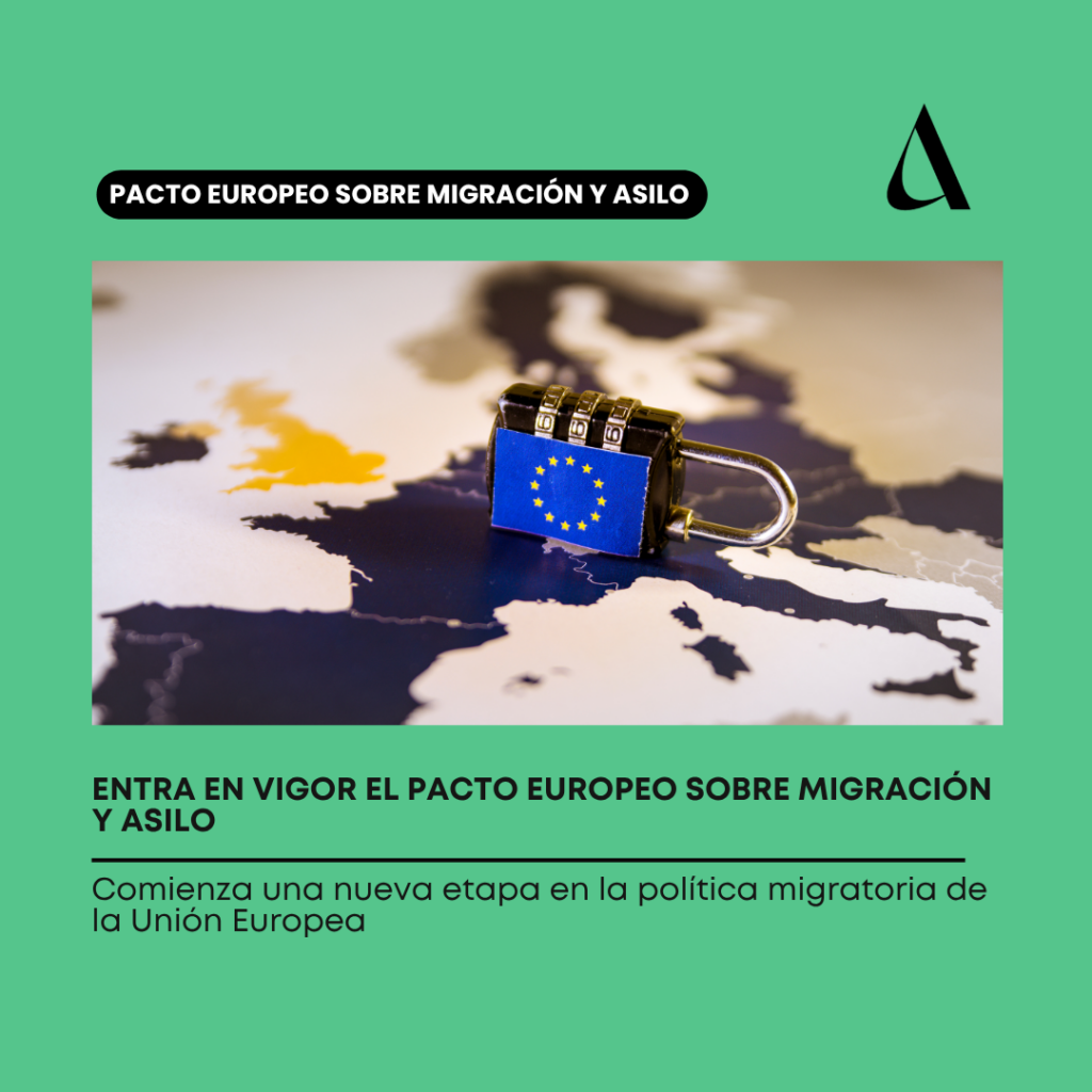 Entra en vigor el Pacto Europeo sobre Migración y Asilo
