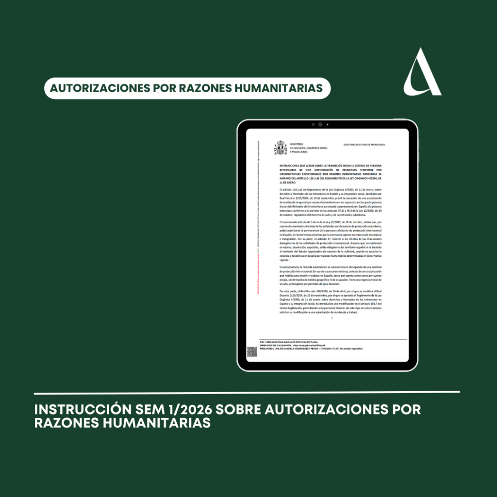 Autorizaciones por razones humanitarias: criterios para la transición hacia otras autorizaciones de residencia