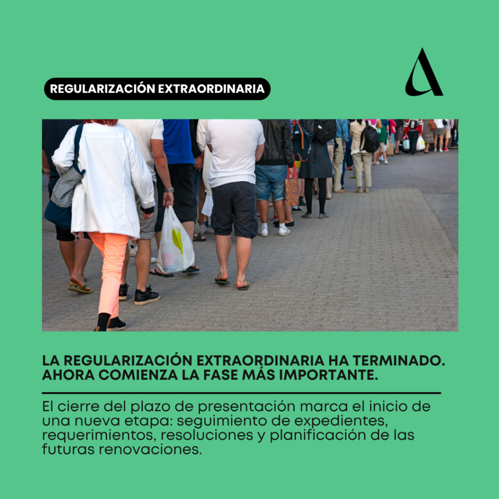La Regularización Extraordinaria ha terminado. Ahora comienza la fase más importante