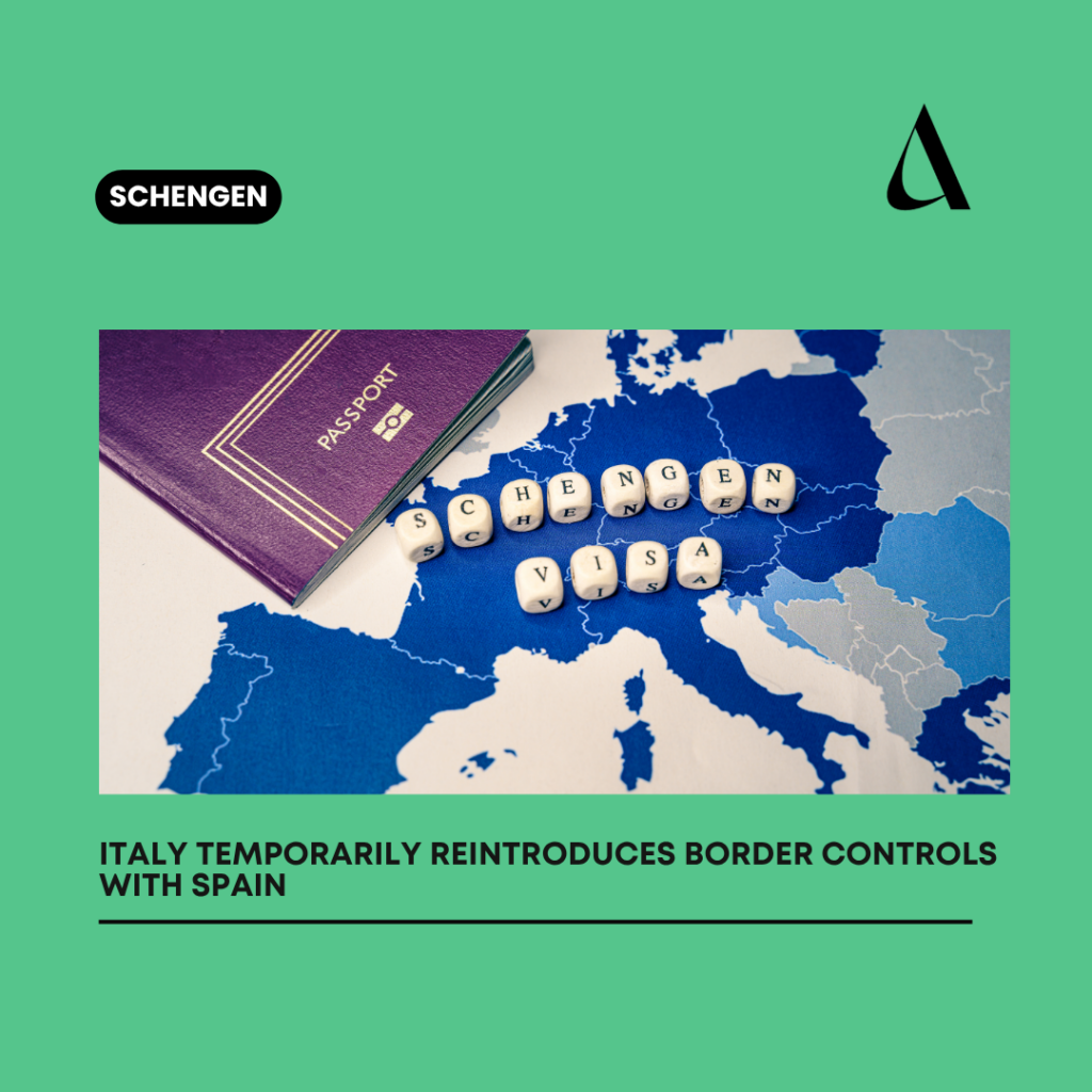Italy temporarily reintroduces border controls with Spain: what does it mean for travelers?