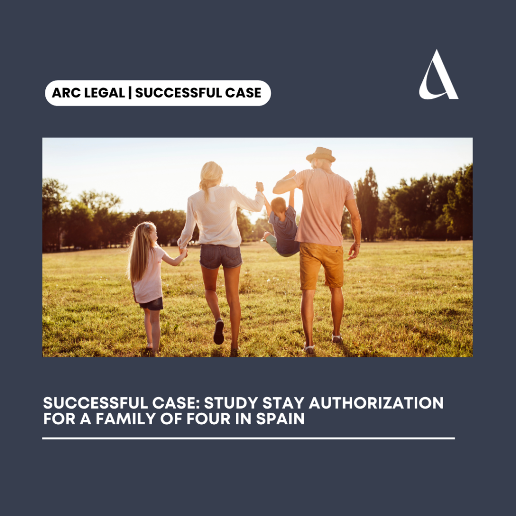Successful case: study stay authorization for a family of four in Spain